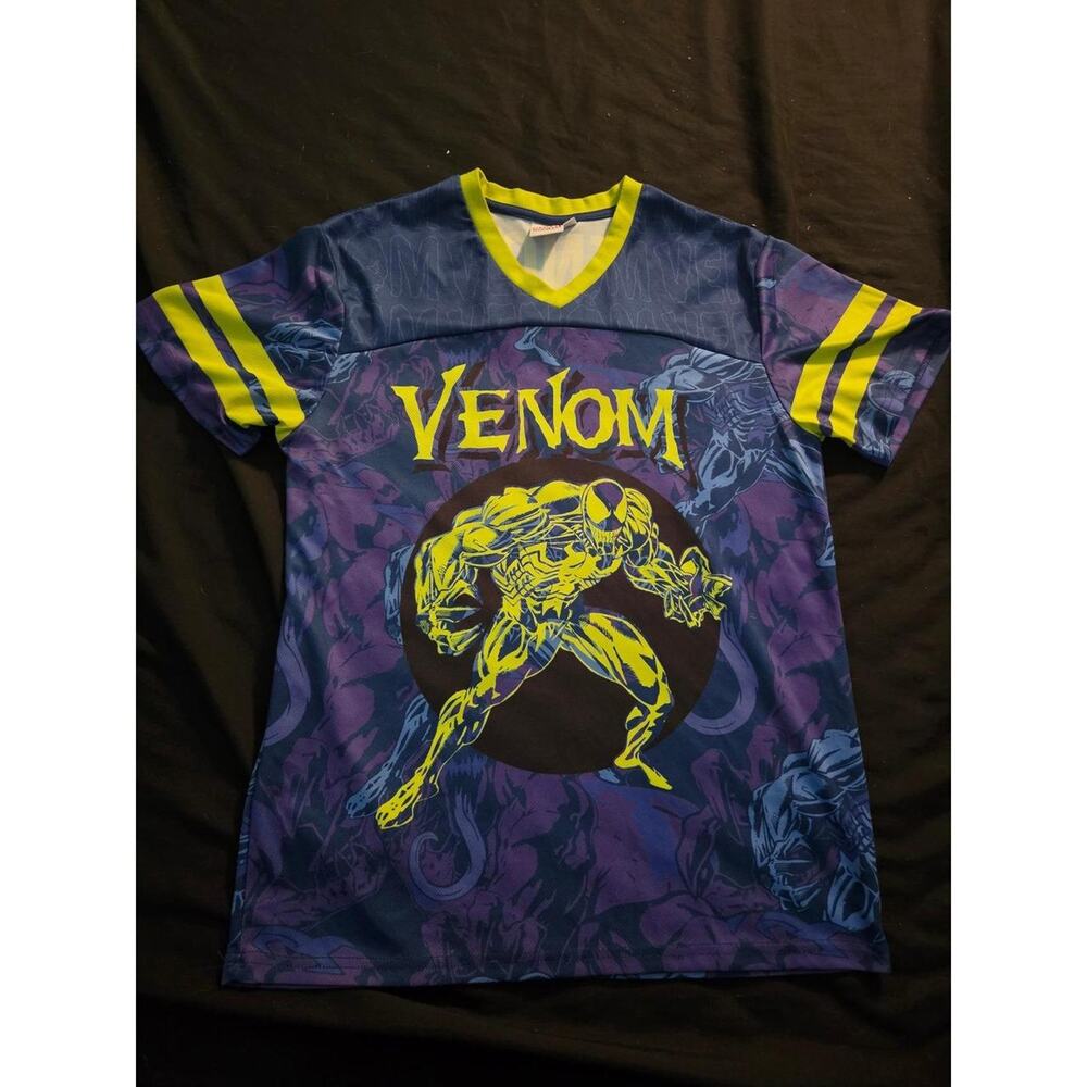 Marvel venom jersey t shirt mens
